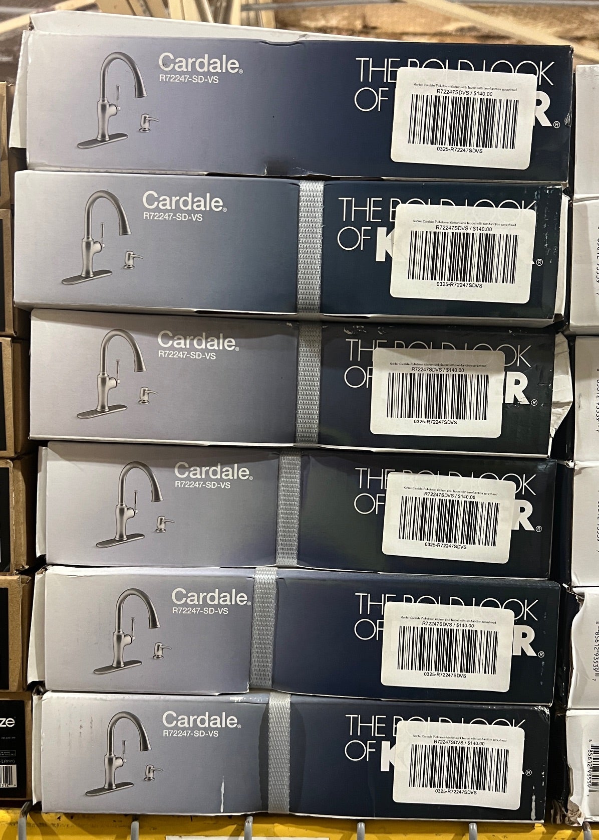 Kohler Cardale Pull-down kitchen sink faucet with two-function sprayhead